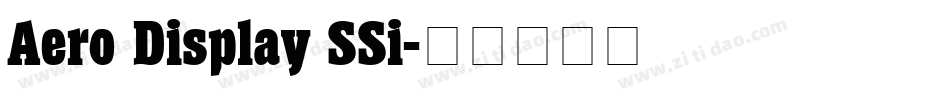 Aero Display SSi字体转换